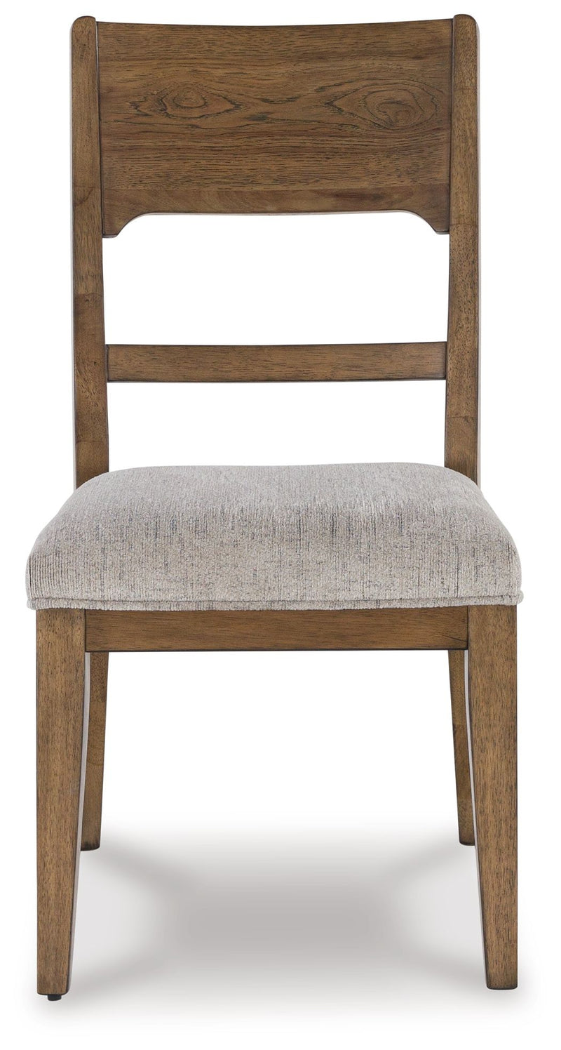 Cabalynn - Dining Uph Side Chair (Set of 2) - Oatmeal / Light Brown