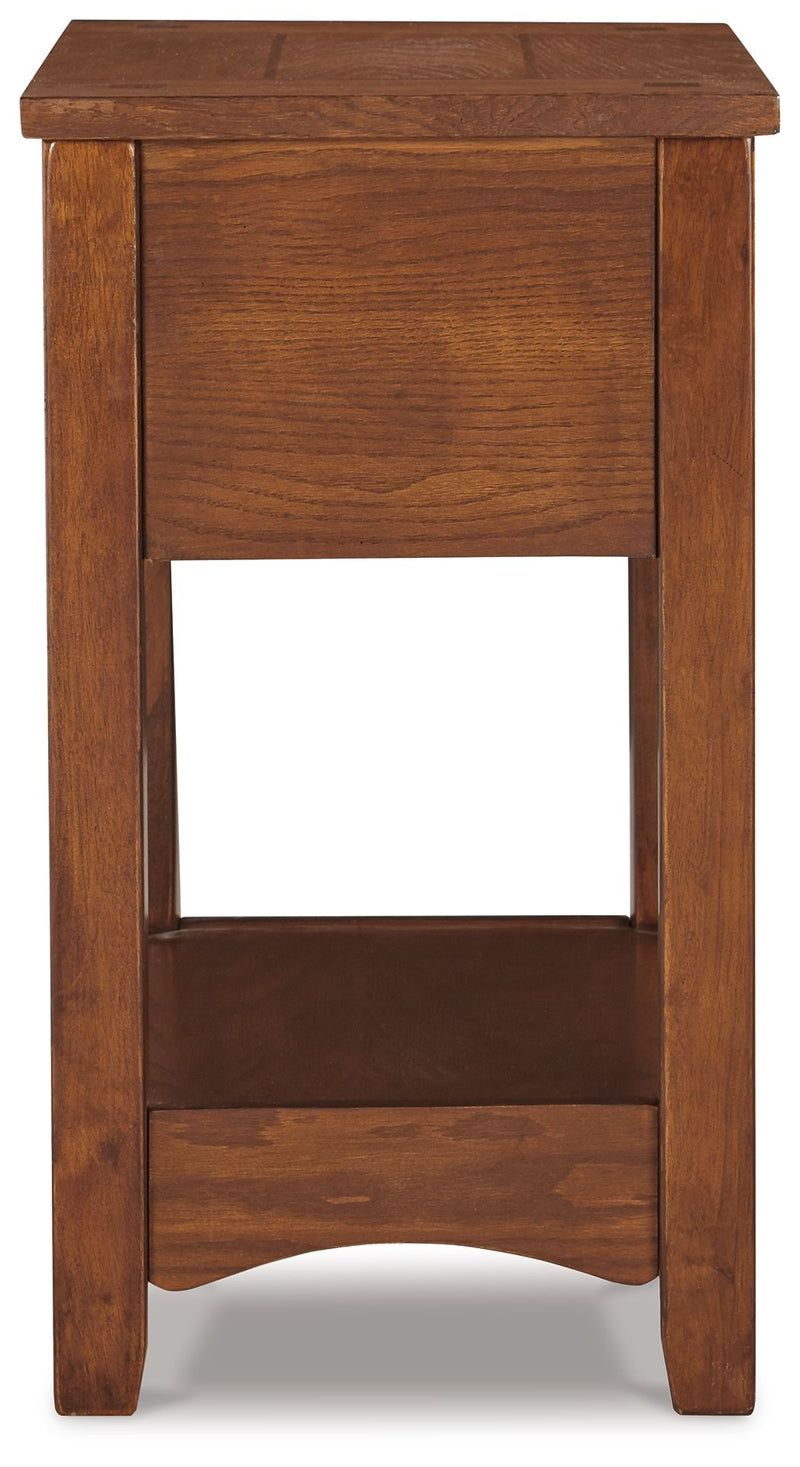 Breegin - Chair Side End Table - 1 Drawer - Brown