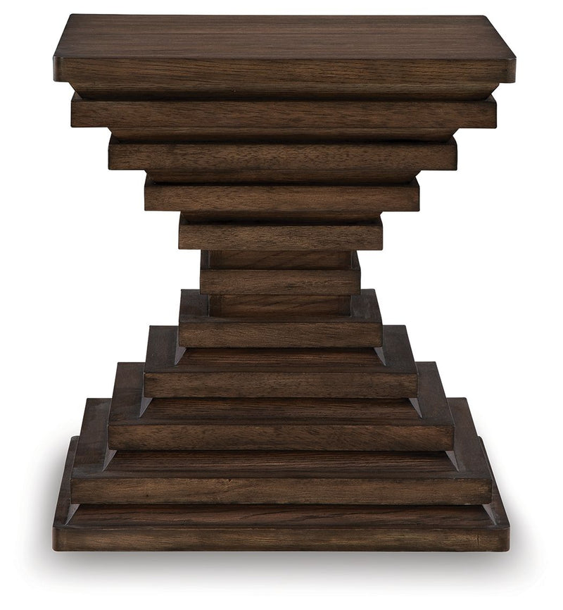 Hannodream - Square End Table - Warm Brown