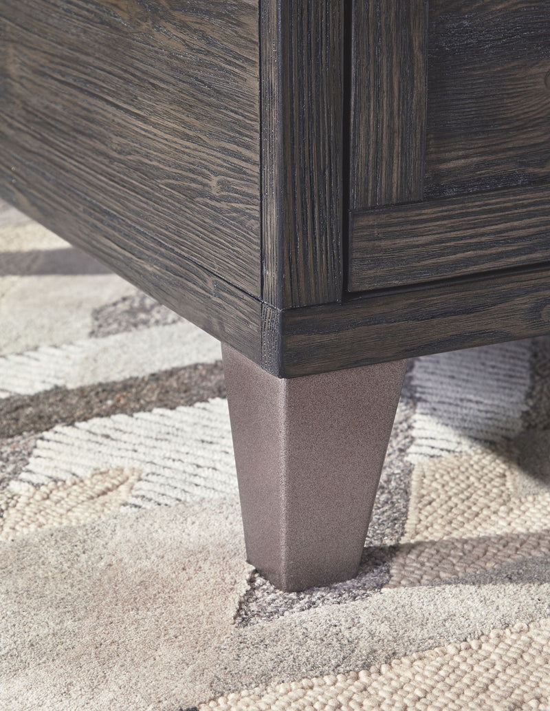 Todoe - Lift Top Cocktail Table - Dark Gray
