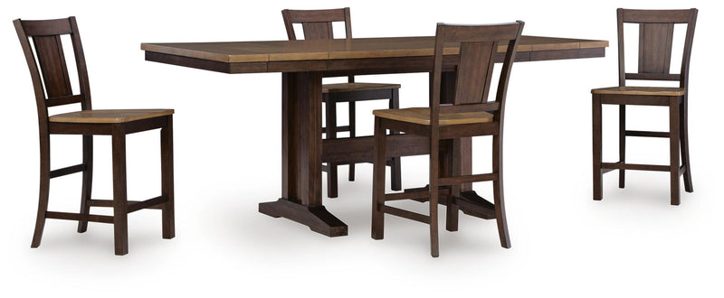 Rylandeen - Counter Height Extension Dining Table Set
