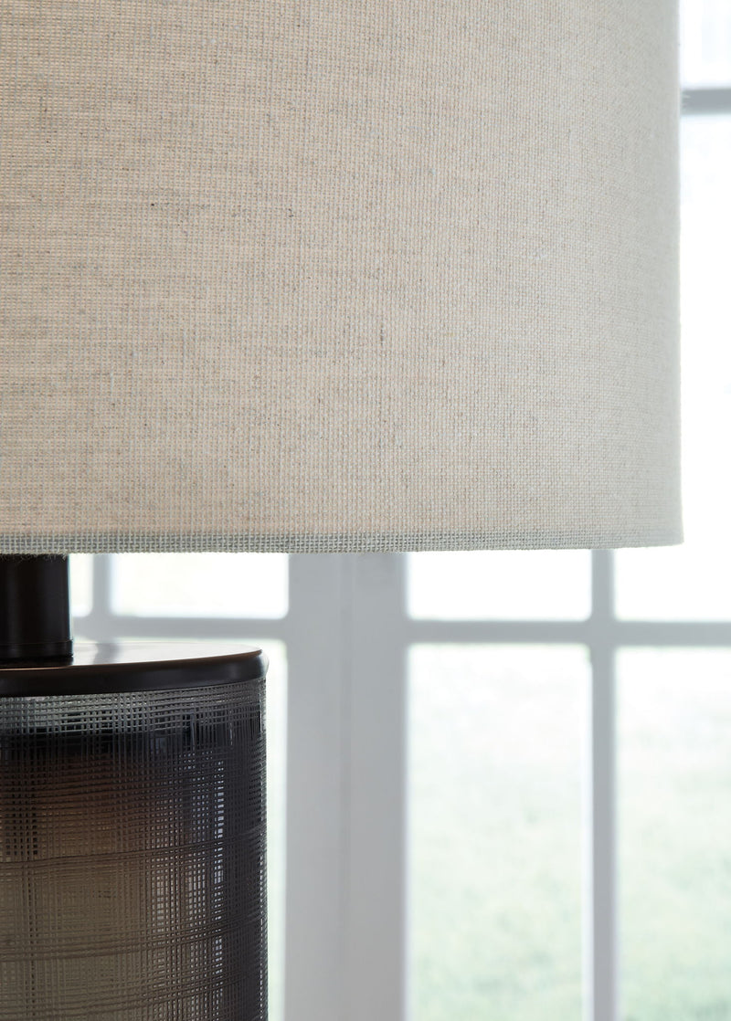 Dingerly - Glass Table Lamp - Brown